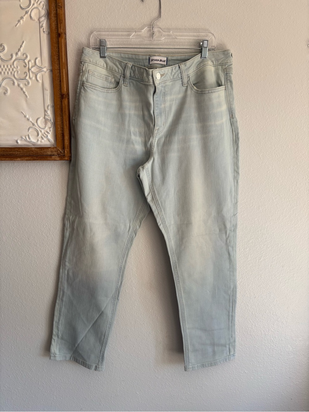 Studio Blue womens jeans size 33 light blue wash high rise skinny pants